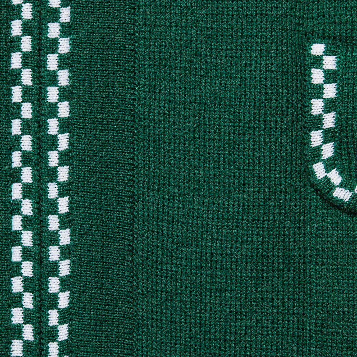 Checkerboard Zip Up Sweater view 6